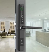 Sliding door lock smart fingerprint lock waterproof door lock aluminum door lock