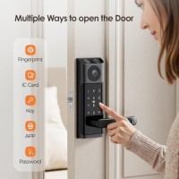 Smart fingerprint lock with Tuya APP and camera