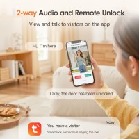 Smart fingerprint lock with Tuya APP and camera
